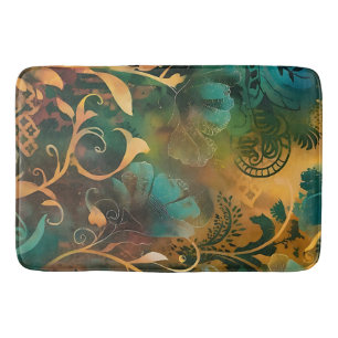 Bohemian Bathroom Retreat: Enchanted Garden Bath Mat