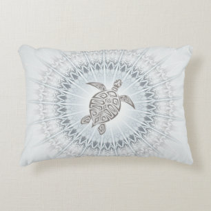 Bohemian Beach Animal Dusty B ue Accent Pillow