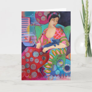 Bohemian Beauty Fine Art Colourful Note Card