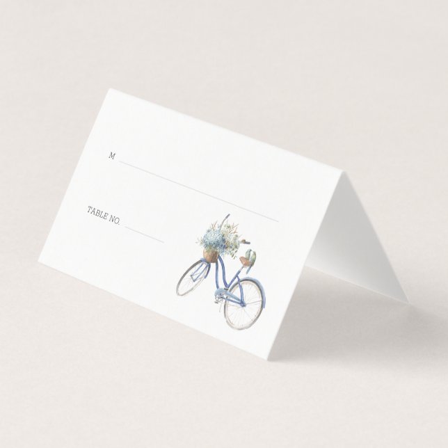 Bohemian Bicycle Watercolor Wedding (Front)