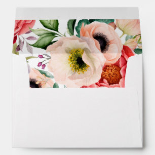 Bohemian Blooms Personalized Return Address Envelope