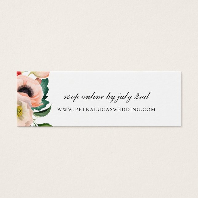 Bohemian Blooms Wedding Website RSVP (Front)