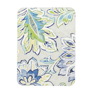 Bohemian Blue Flower Magnet