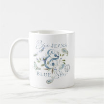 Bohemian Blue Green Floral Watercolor Quote