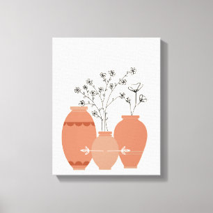 Bohemian Boho Art Abstract Stretched Canvas Print