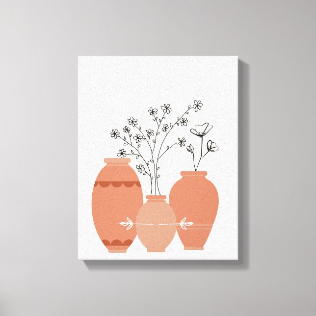 Bohemian Boho Art Abstract Stretched Canvas Print (Front)