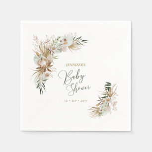Bohemian Boho Baby Shower Decor Napkins