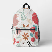 Bohemian Botanical Floral and Dotted Pattern