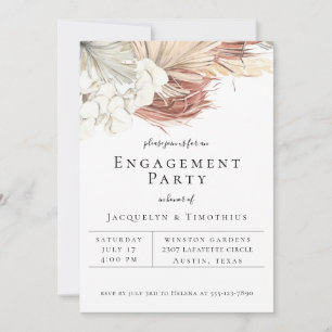 Bohemian Botanicals Engagement Party Announcement