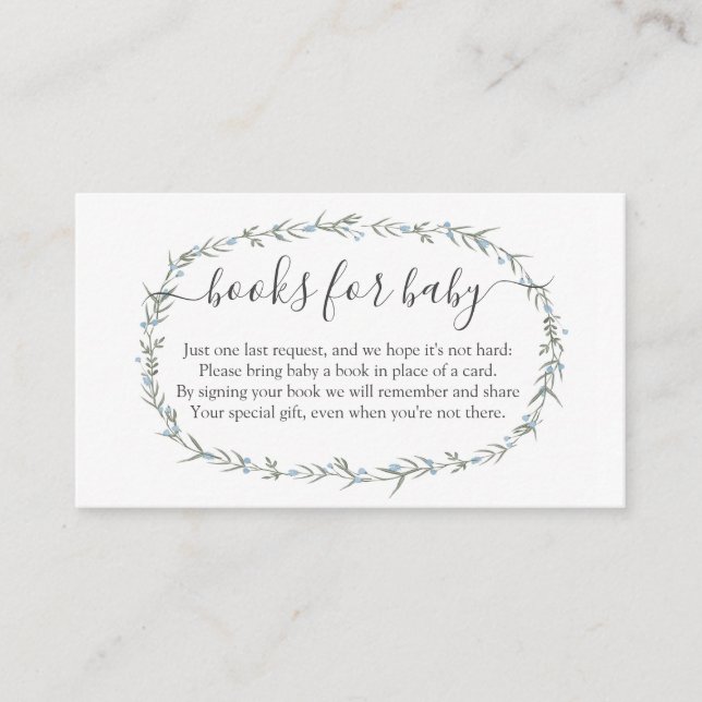 Bohemian Boy Book In lieu, books for baby insert (Front)