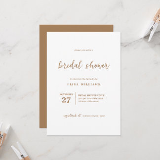 Bohemian Bridal Shower  Invitation