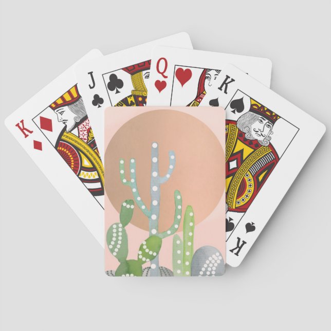 Bohemian Cactus Playing Cards (Back)
