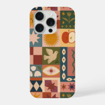 Bohemian Celestial Patchwork with Mystical Symbols