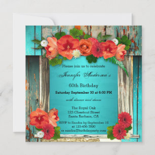Bohemian Chic Adulte Anniversaire Fête Invitation