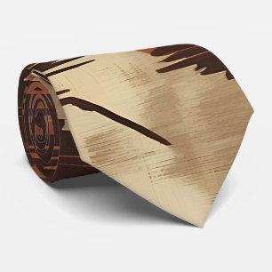 Bohemian Chic Brushstroke Neck Tie
