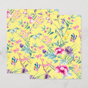 Bohemian Chic Floral Pattern Scrapbook Paper