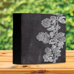 Bohemian Chic french country chalkboard botanical Binder<br><div class="desc">Bohemian Chic french country chalkboard botanical kitchen accessories. French botanical chalkboard home accessories. Rustic chalkboard botanical wedding favours.</div>