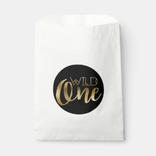 Bohemian Chic Wild Child   Tribal Gold Foil Favour Bag