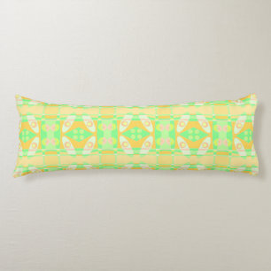 Bohemian Chintz 101 Pastel Green Orange Body Pillow