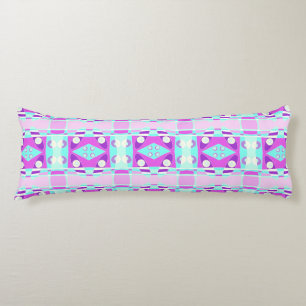 Bohemian Chintz 115 Turquoise Purple Body Pillow