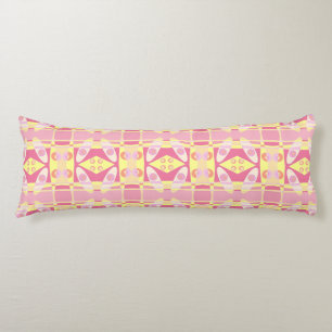 Bohemian Chintz 24 Bubblegum Pink Yellow Orange Body Pillow