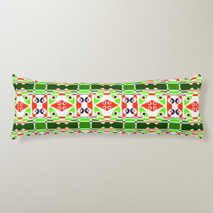 Bohemian Chintz 29 Green Tomato Red Body Pillow