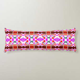 Bohemian Chintz 40 Red Fuchsia Pink Body Pillow
