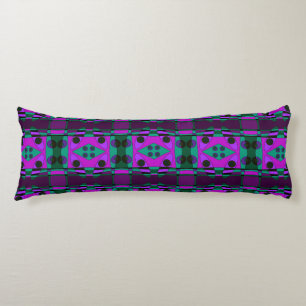 Bohemian Chintz 54 Purple Green Body Pillow