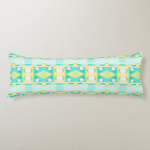 Bohemian Chintz 62 Yellow Green Peach Turquoise Body Pillow