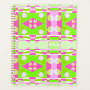 Bohemian Chintz 71 Pastel Pink Fuchsia Lime Green Planner