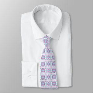 Bohemian Chintz 73 Pastel Lilac Turquoise  Tie
