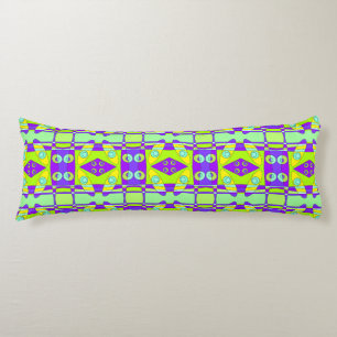 Bohemian Chintz 74 Yellow Green Purple Body Pillow