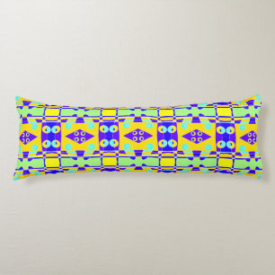 Bohemian Chintz 95 Yellow Blue Green Purple Body Pillow