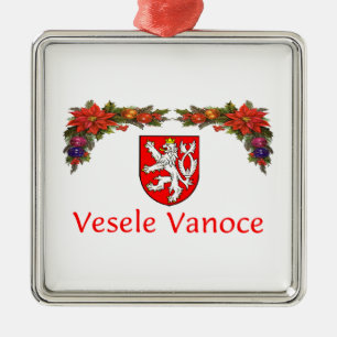 Bohemian Christmas Metal Ornament