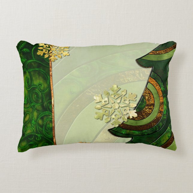 Bohemian Christmas Tree DECOR Decorative Pillow (Front)