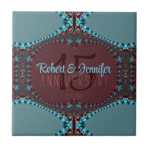 Bohemian Cottage Fractal Lace satin Tile