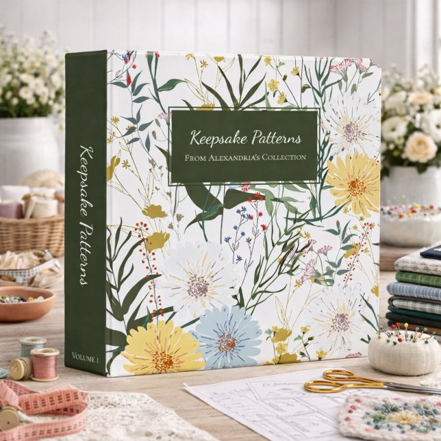 Bohemian Country Floral Pattern Keeper Binder (Creator Uploaded)