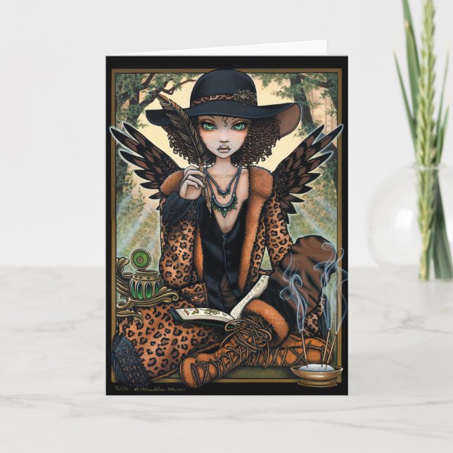 Bohemian Creole Nature Shaman Ethnic Angel Willa Card (Front)