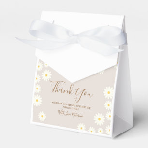 Bohemian Daisy Floral Baby Shower Favor Box