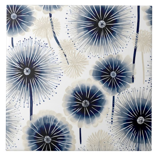 Bohemian Dandelions Tile (Front)