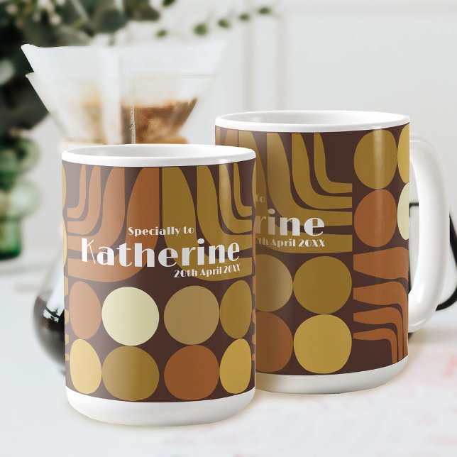 Bohemian Dark Brown Coffee Mug (Bohemian Dark Brown Coffee Mug)