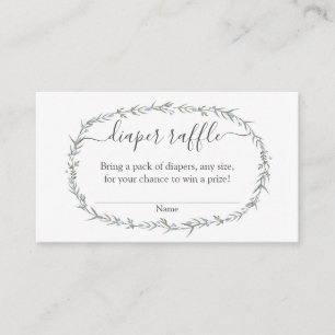 Bohemian diaper Raffle baby shower Insert