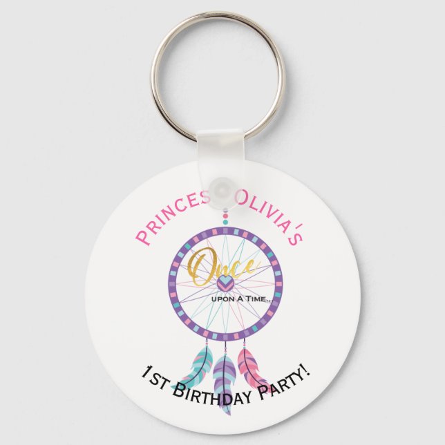 Bohemian dream catcher fairy tale keychain (Front)