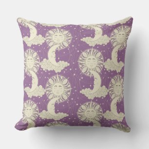 bohemian dreams violet throw pillow