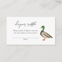 Bohemian Duck Raffle baby shower Insert