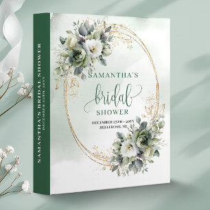 Bohemian Eucalyptus Bridal Shower Ring Binder