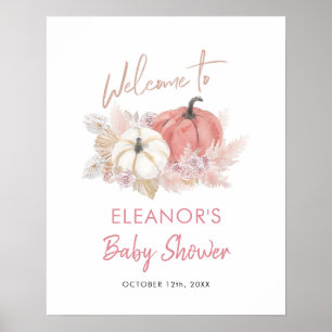 Bohemian Fall in Love Pumpkin Welcome Sign