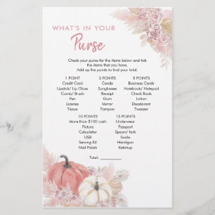 Bohemian Fall in Love Pumpkin What's in Your Purse