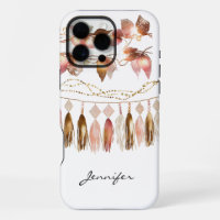 Bohemian Feather Indian Leaf iPhone
