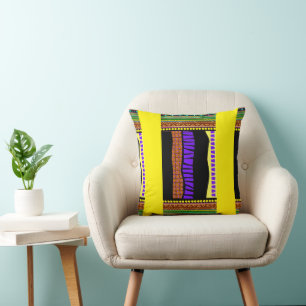Bohemian Flair Throw Pillow
